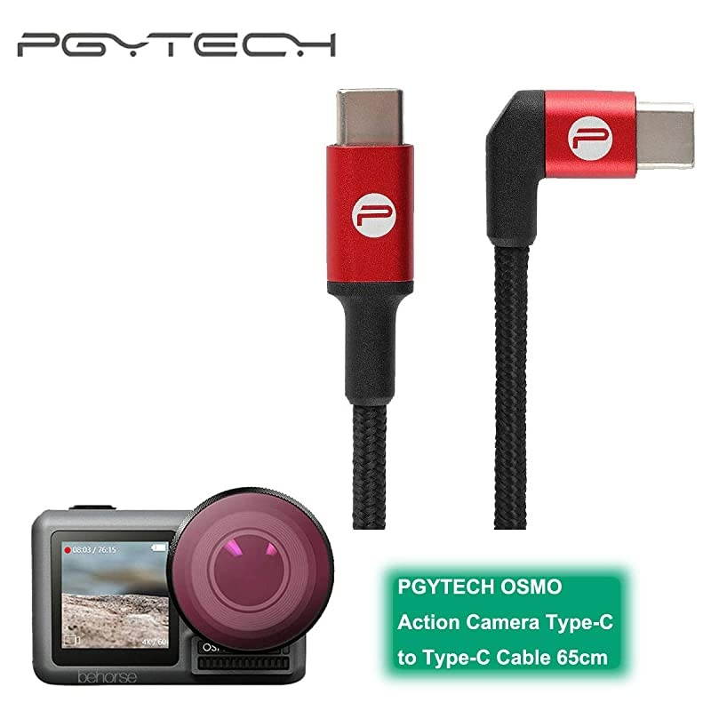 Huaye OSMO Compact Action 4K Waterproof Camera Sports TypeC Cable Protector Lens Hood Cage Compatible with DJI OSMO Action Camera Accessories  TypeC to TypeC Cable