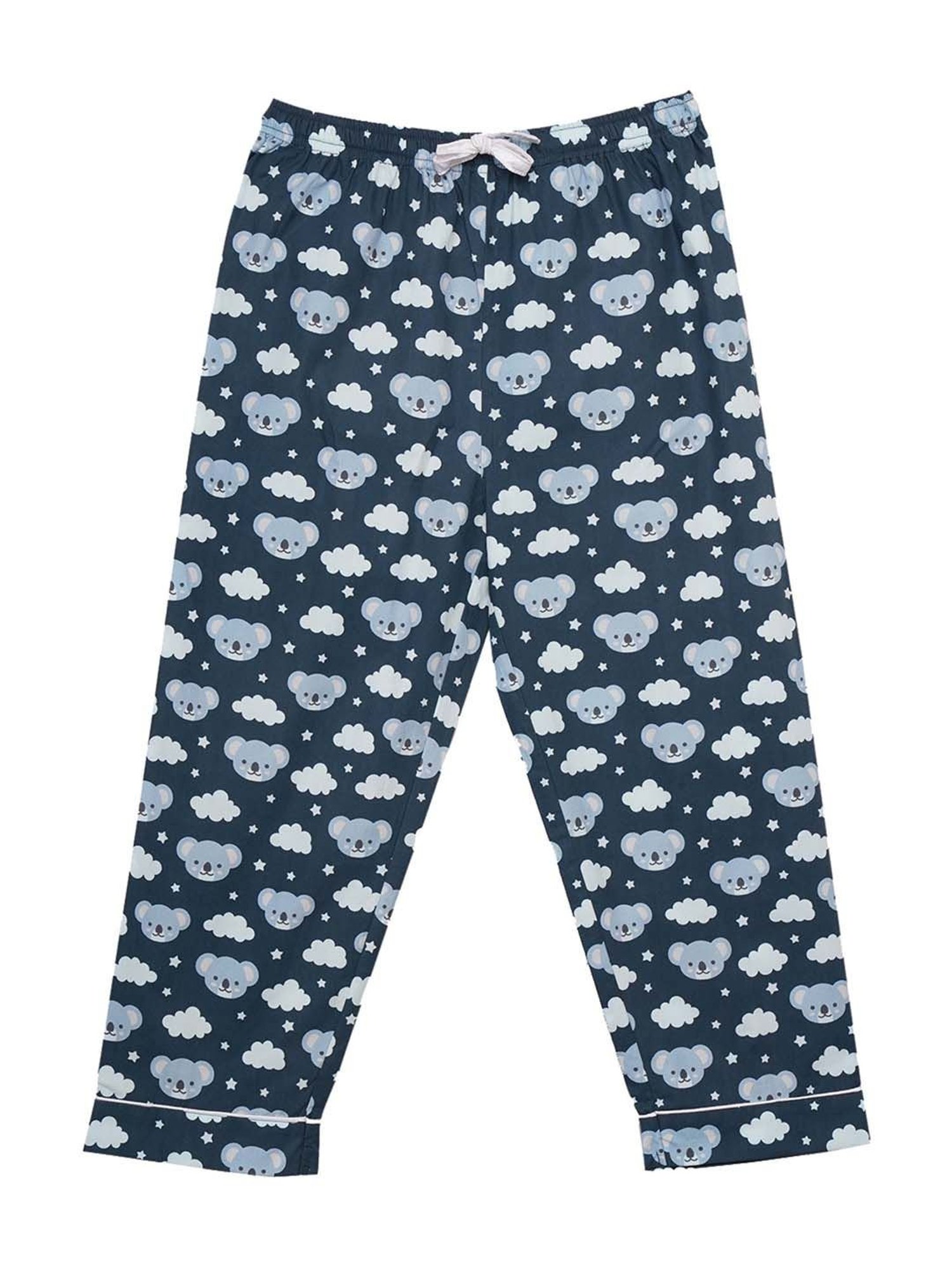 Fluffalump Boys Multicolor Cotton Printed Nightwear Top & Pants Set
