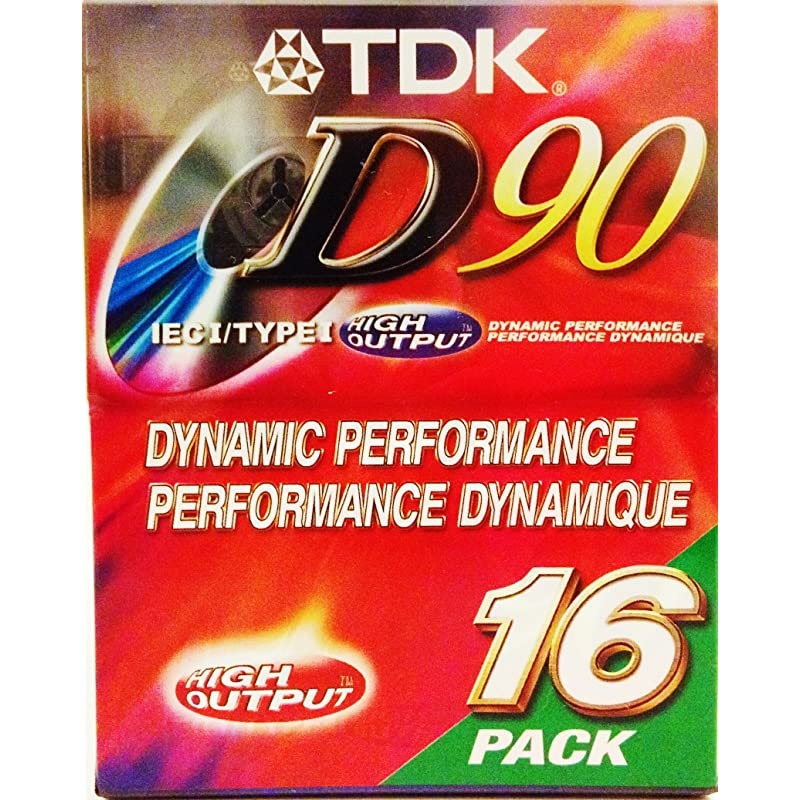 D90 High Output Dynamic Performance Audio Cassette (16 pack)