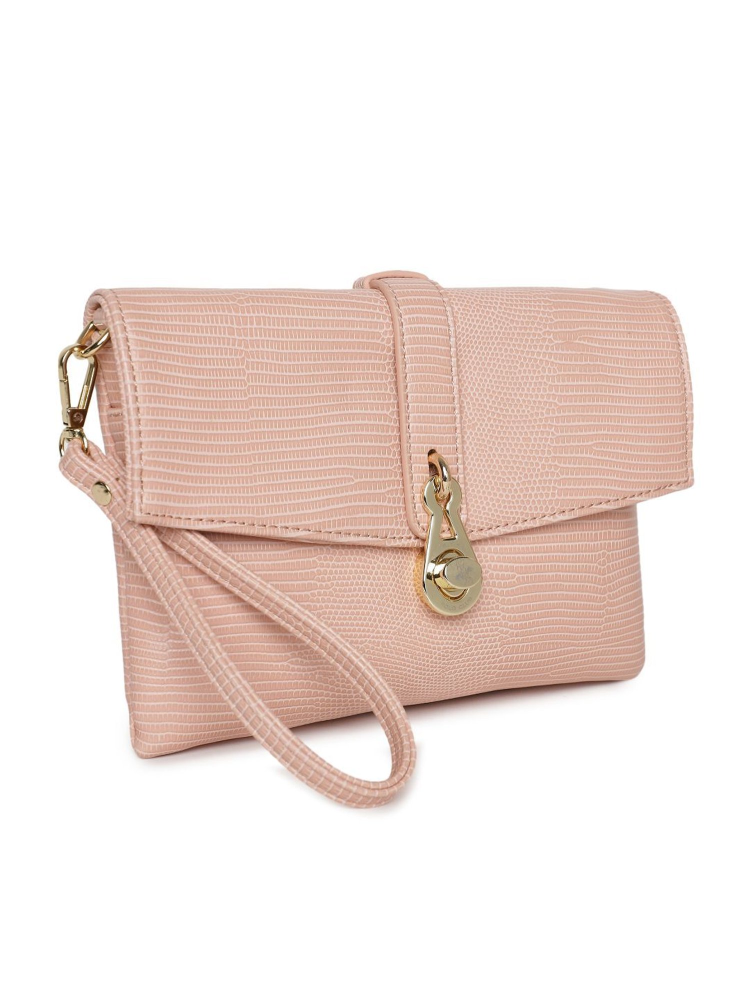 Beverly Hills Polo Club Pink Animal Effect Small Cross Body Bag