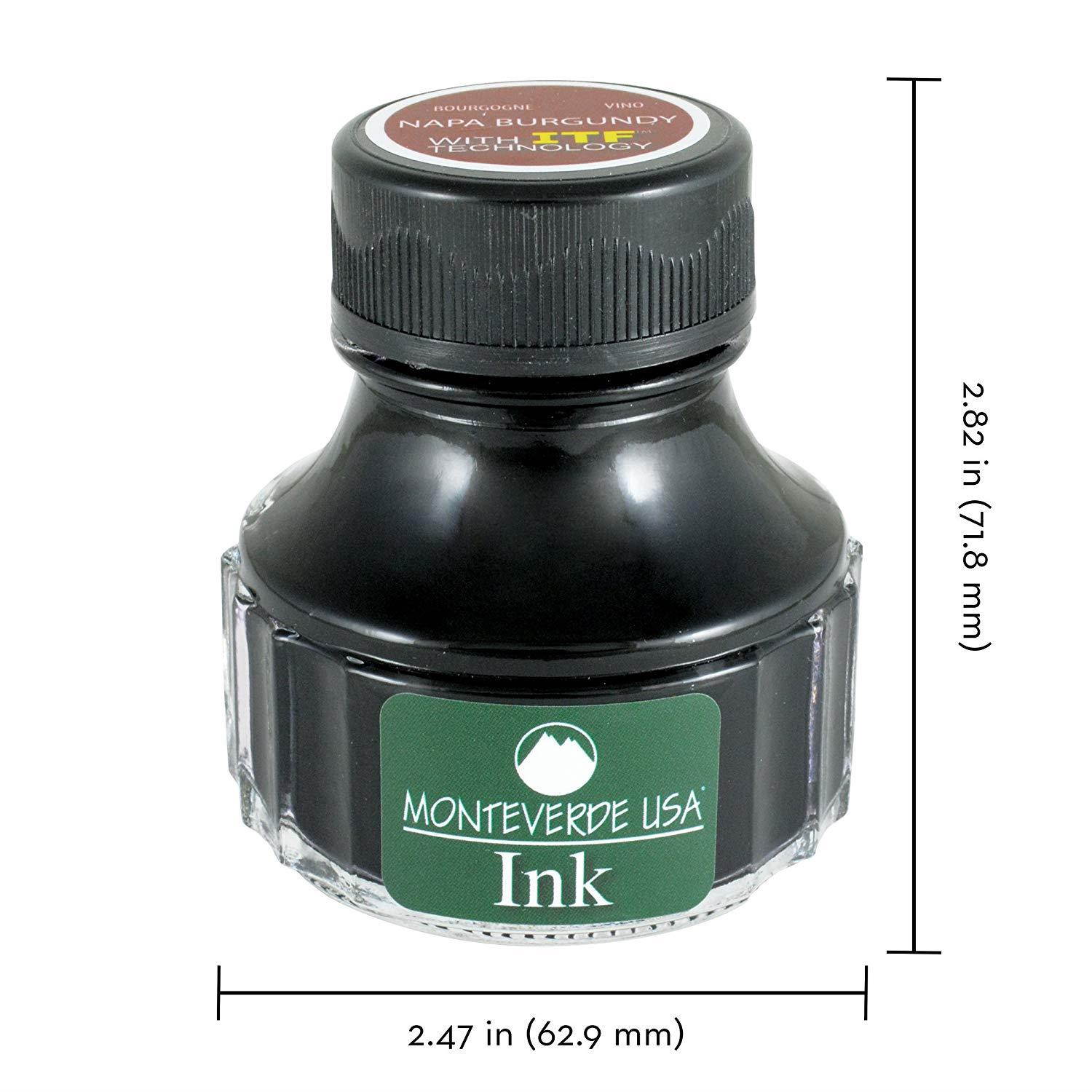 Monteverde USA Ink with ITF Technology, 90 ml Napa Burgundy (G308BG)