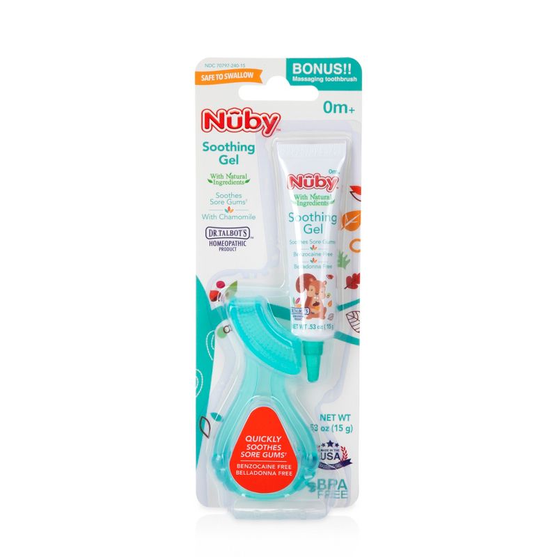 Nuby All Natural Soothing Gel with Gum Massager