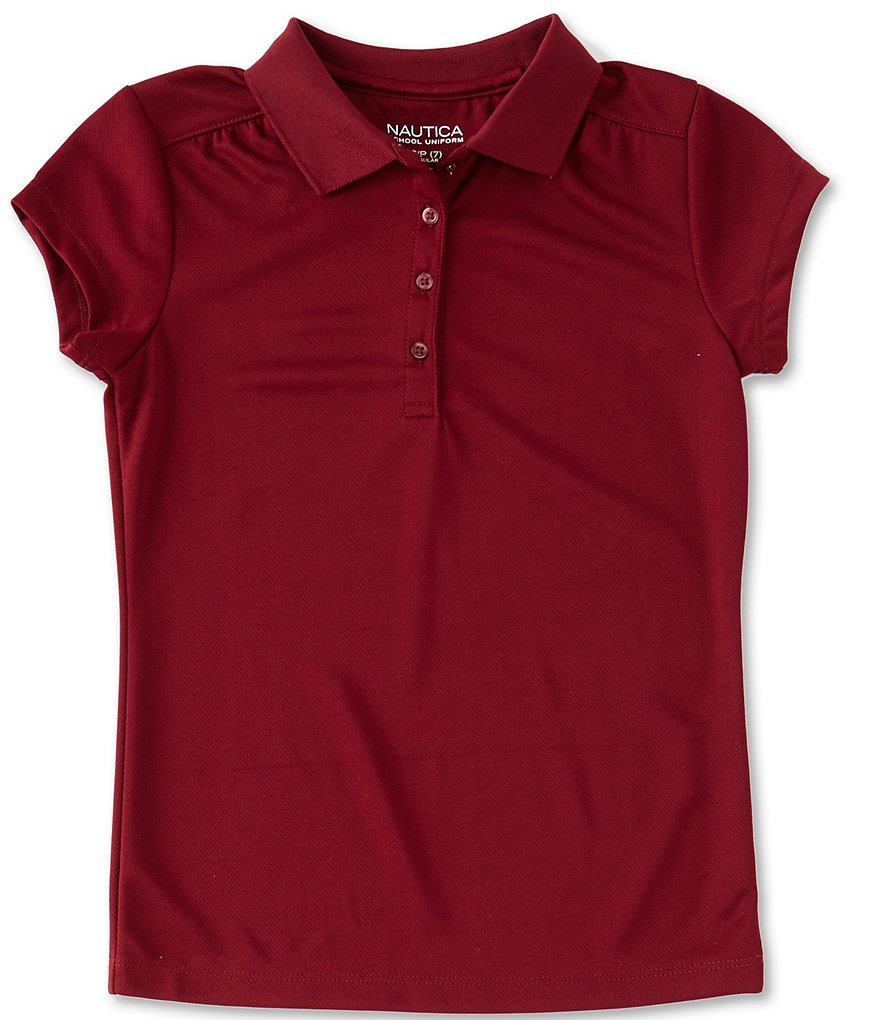 Nautica Big Girls 7-16 Short-Sleeve Performance Polo