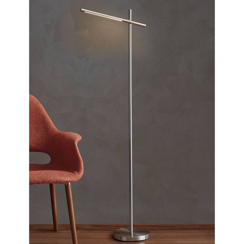 22.375" LED Desk Table Lamp Silver - Cresswell Lighting