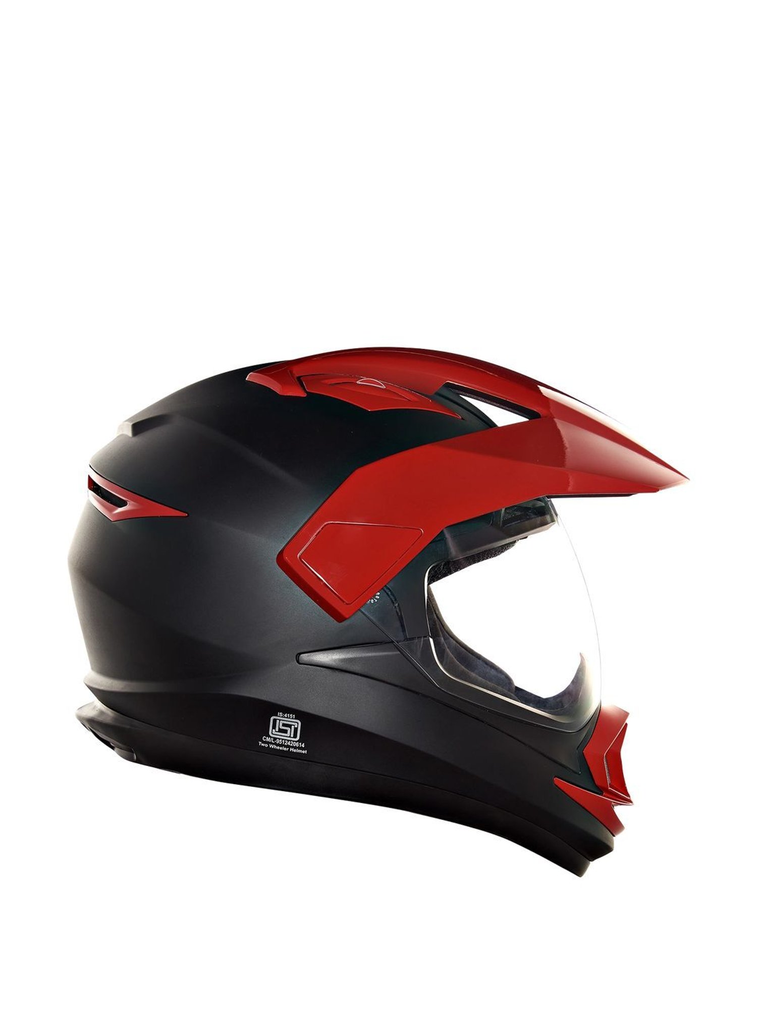 Royal Enfield Black & Red Textured Medium Helmet