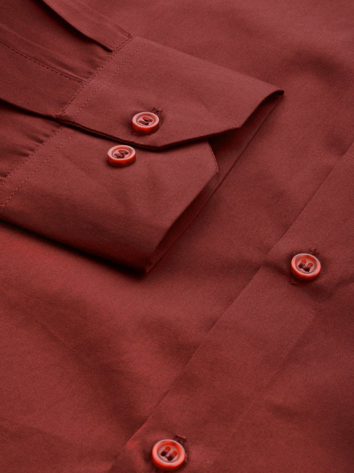 ManQ Maroon Slim Fit Shirt