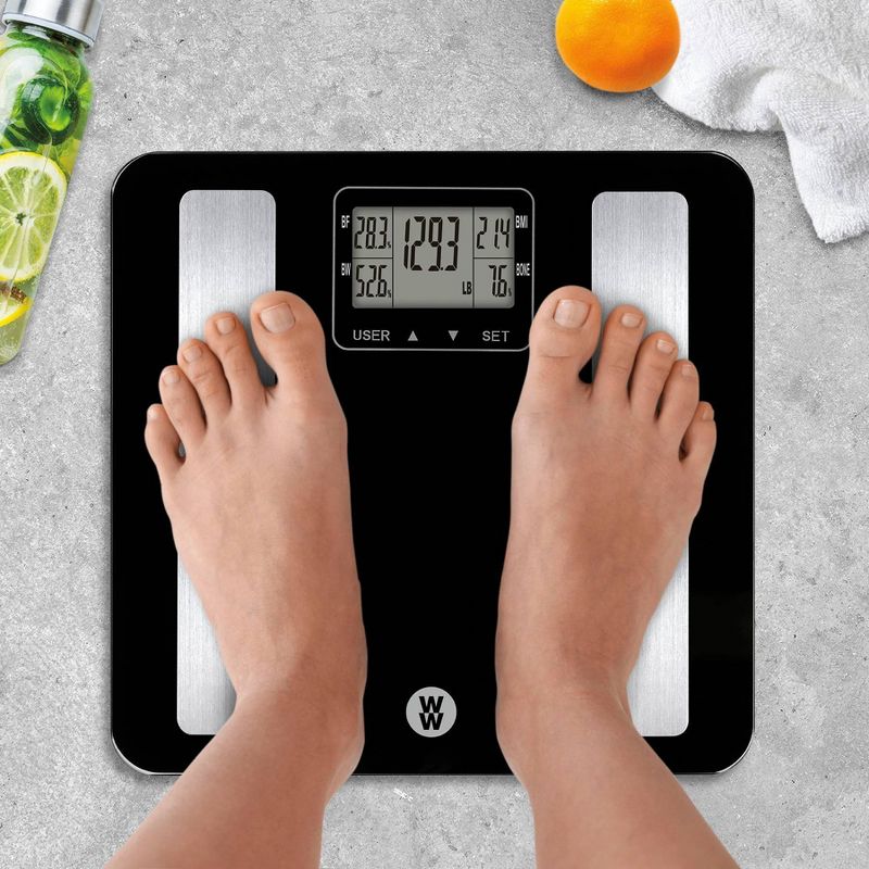 Glass Body Analysis Scale Black - Weight Watchers
