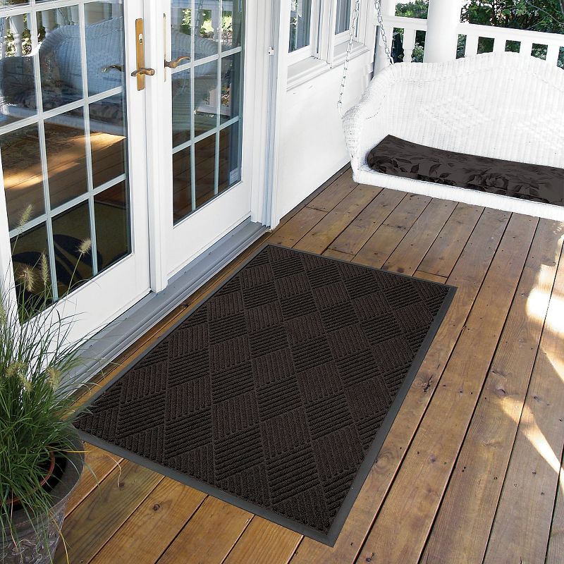 Charcoal Solid Doormat - (3'X4') - HomeTrax