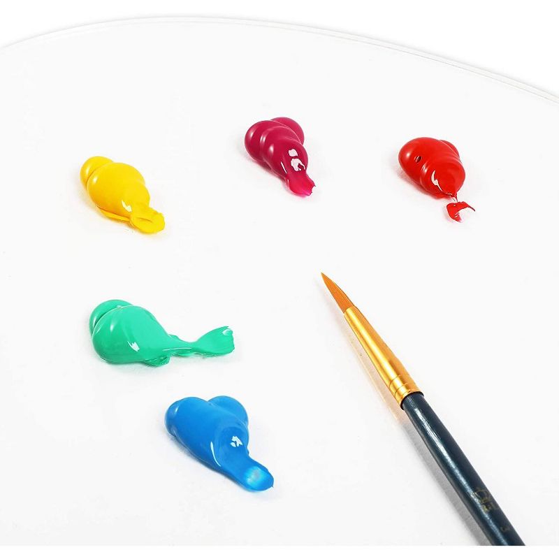 Bright Creations 3 Pack Clear Paint Palette for Acrylic Painting, Arts and Crafts Supplies, 11.8" x 7.9"