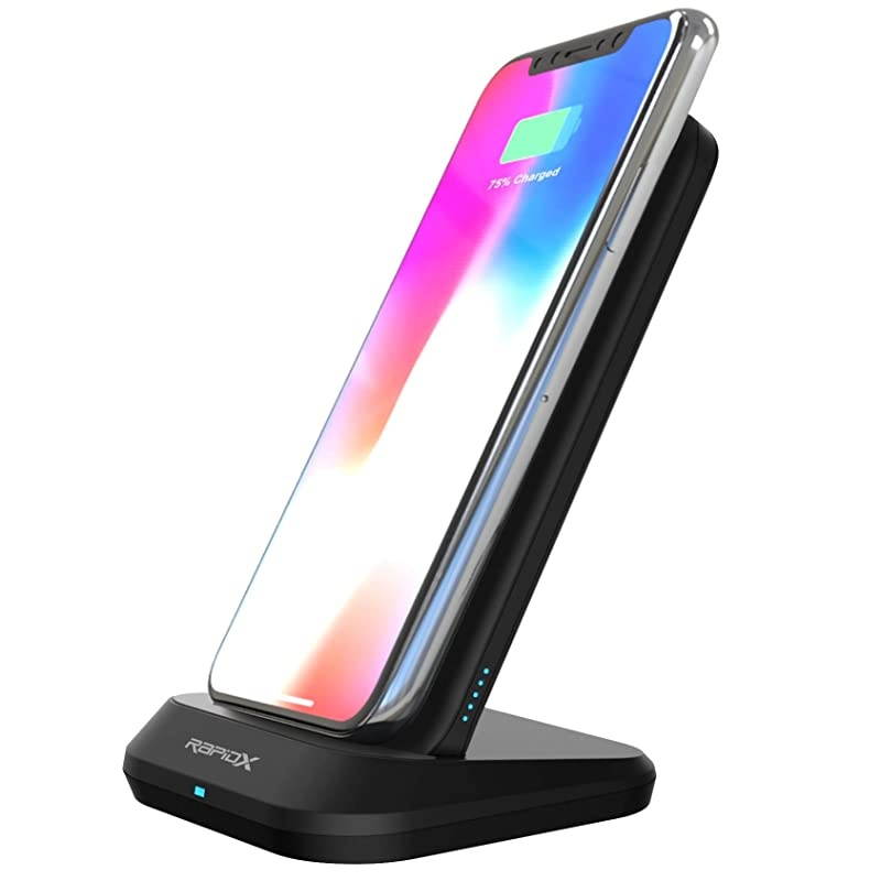Myport 10000 mAh Power Bank 10W Wireless Charging QiCertified Charging Stand 1 USBC InputOutput 18W 1 USB Output for iPhone and Android Black RXMYPORTBLK