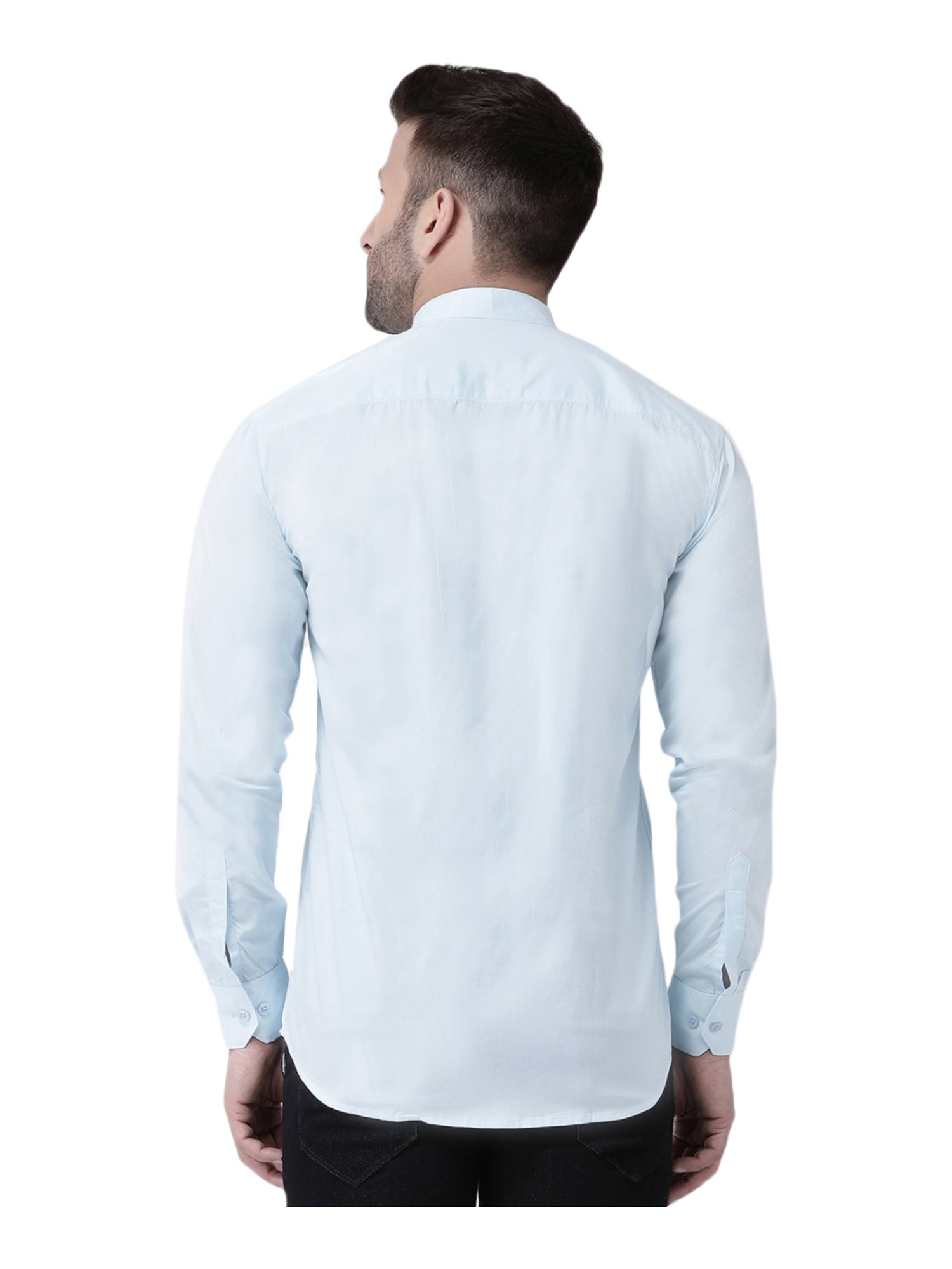 Hang Up Blue Cotton Slim Fit Shirt