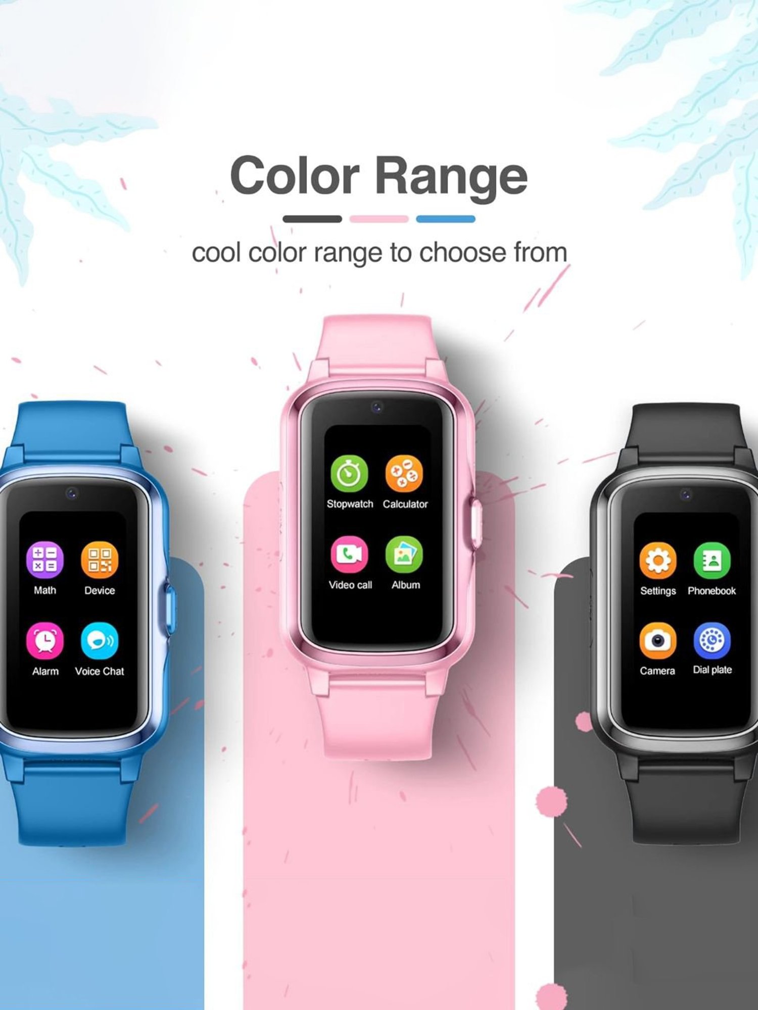 Turet Next Gen 4G Smartwatch for Kids with Camera, SOS, Video Calling, GPS Tracker (Pink)