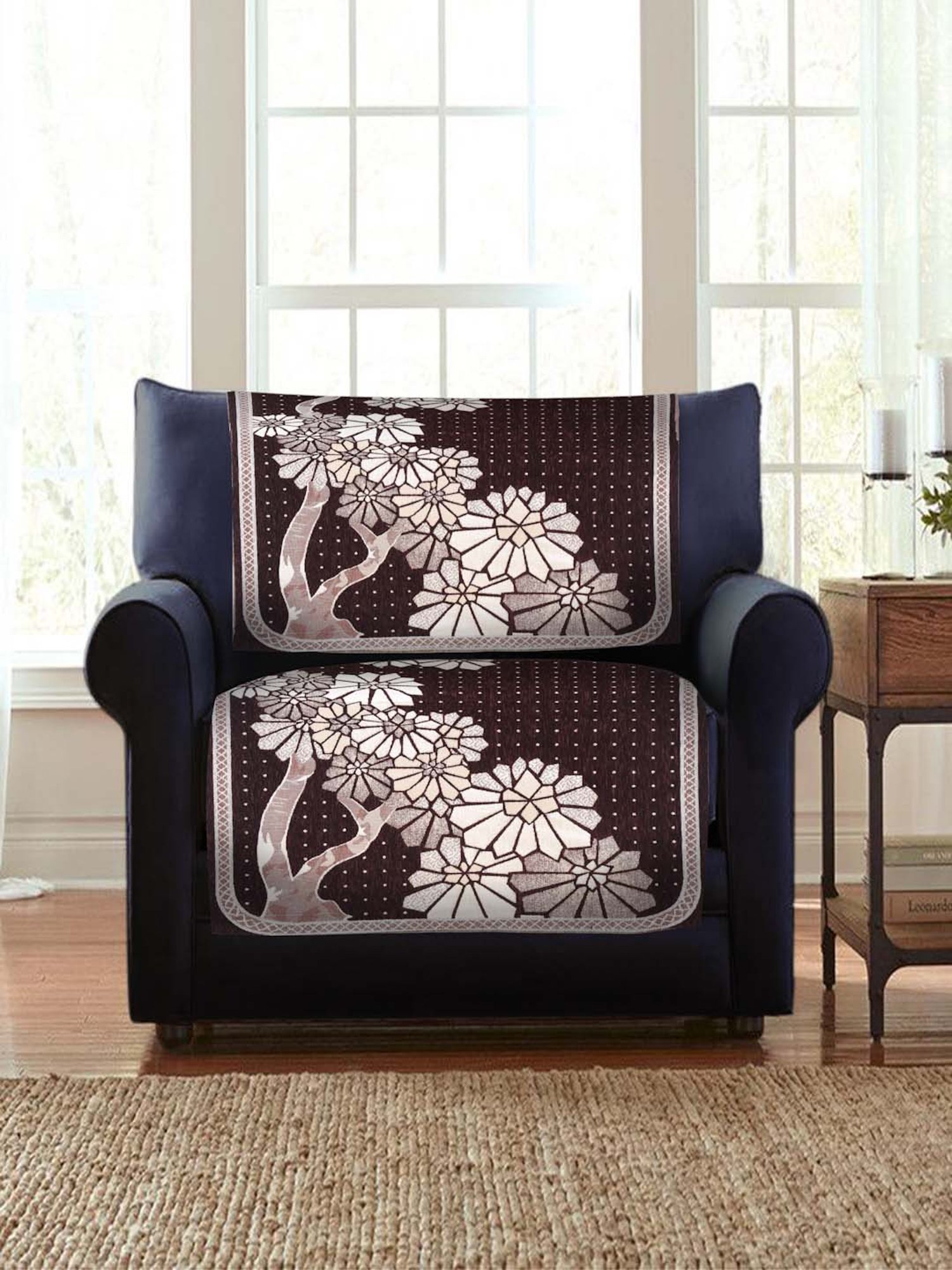 MODERN HOMES White Cotton Hand-Knotted Curtain Ropes - Set of 2