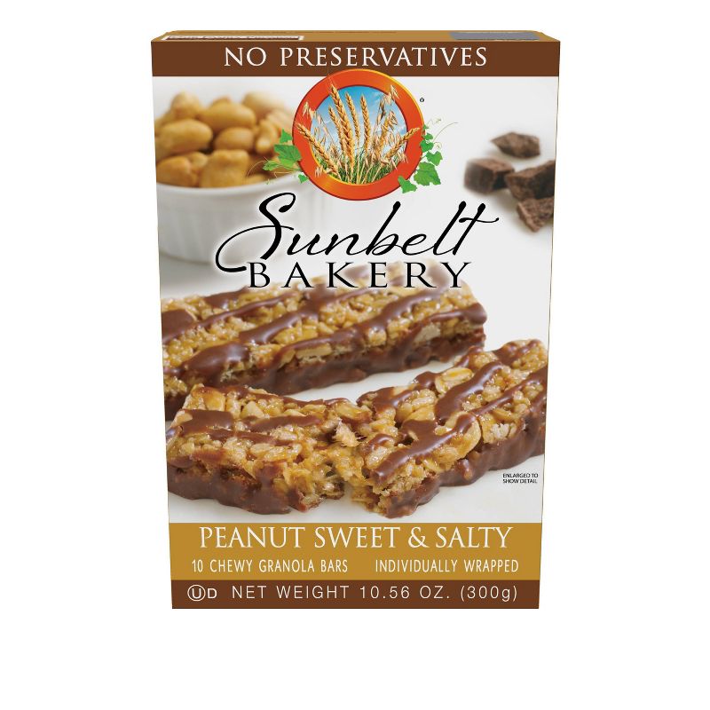 Sunbelt Bakery Peanut Sweet & Salty Chewy Granola Bars - 10ct/10.56oz