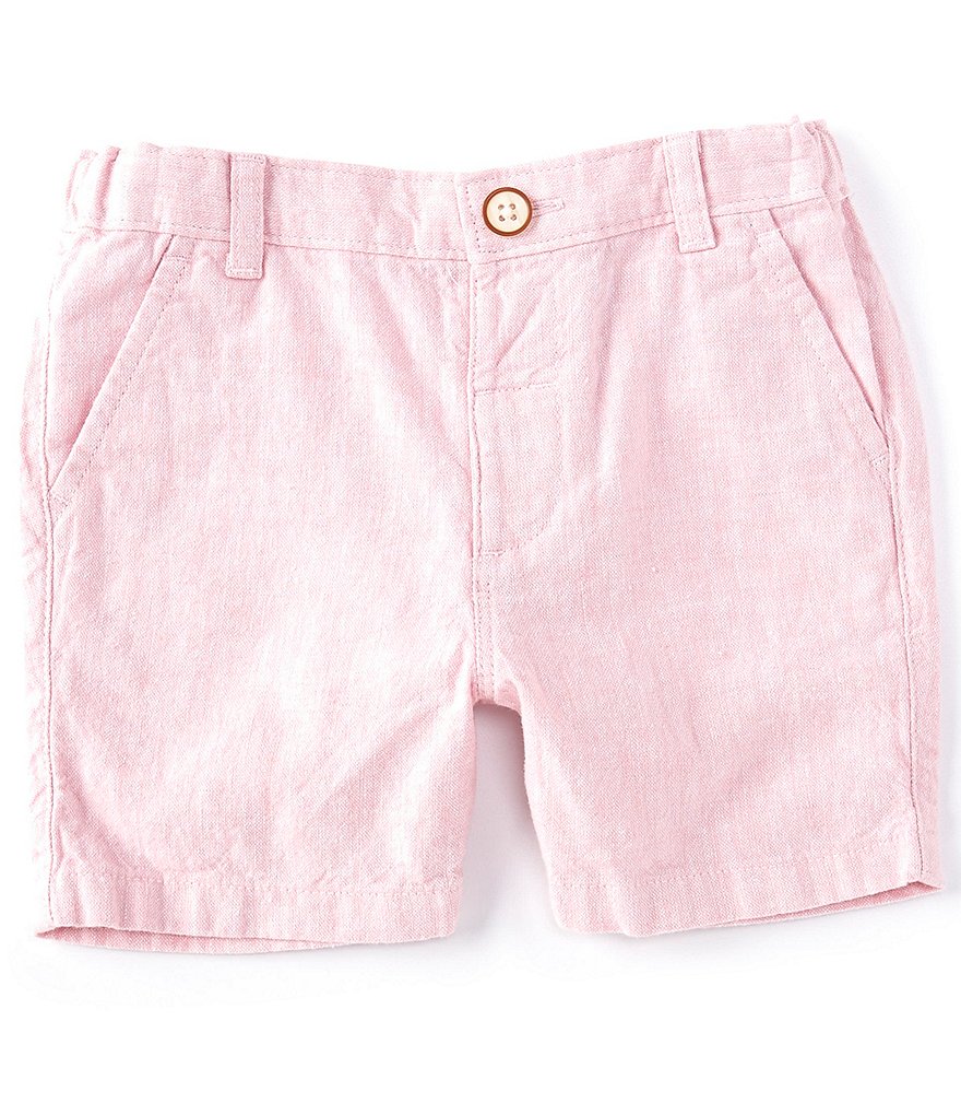 Edgehill Collection Baby Boys 3-24 Months Flat Front Linen Shorts