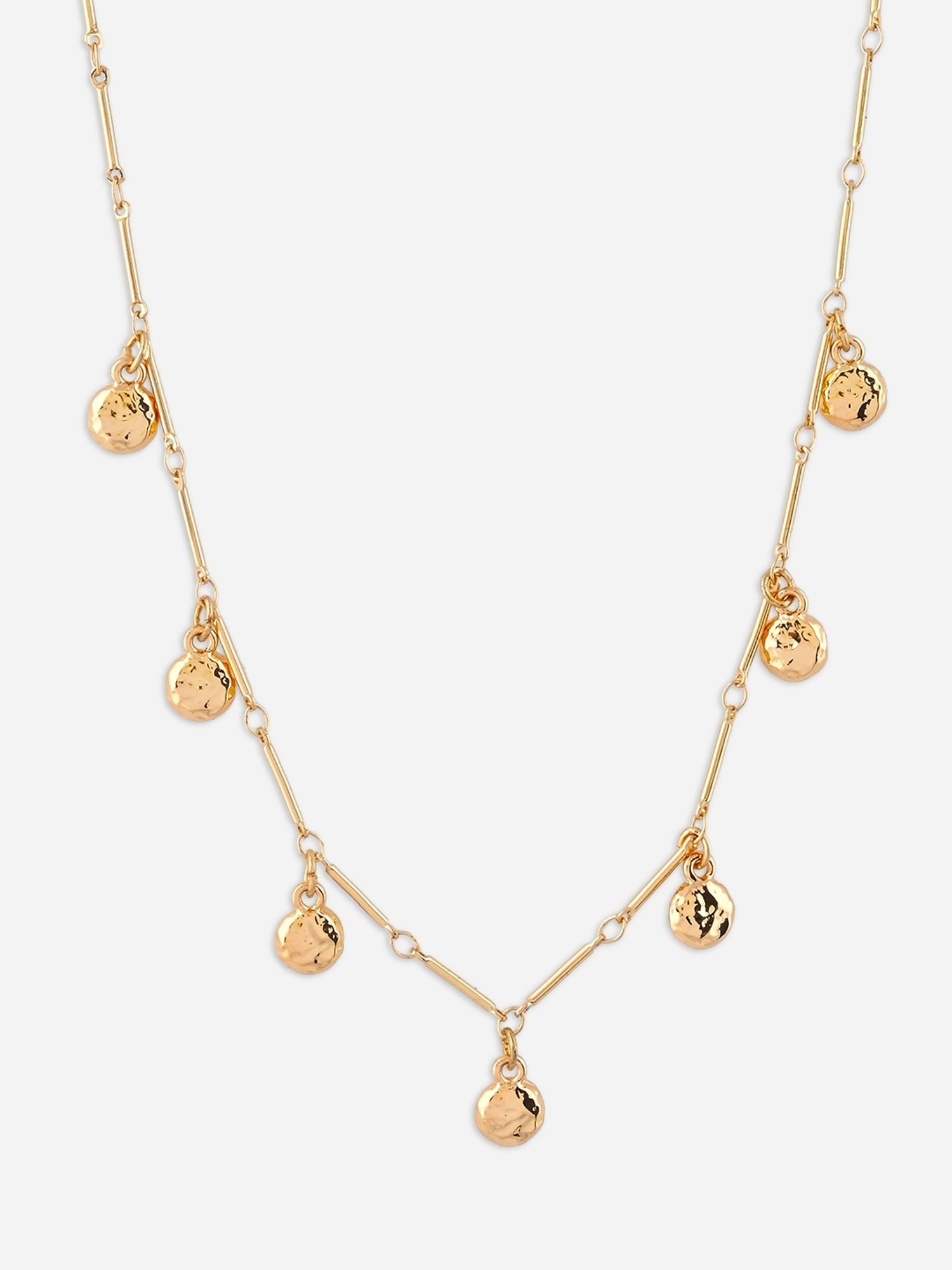 ToniQ Gold-plated Elegant Multicharms Choker Necklace for Women & Girls