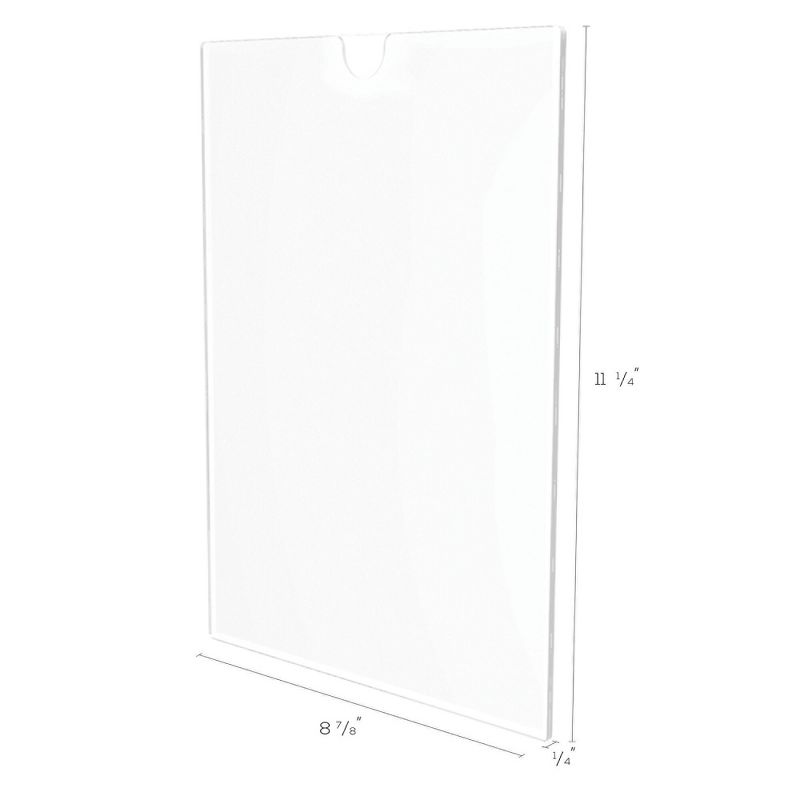 deflecto Superior Image Cubicle Sign Holder 8 1/2 x 11 Clear 588601