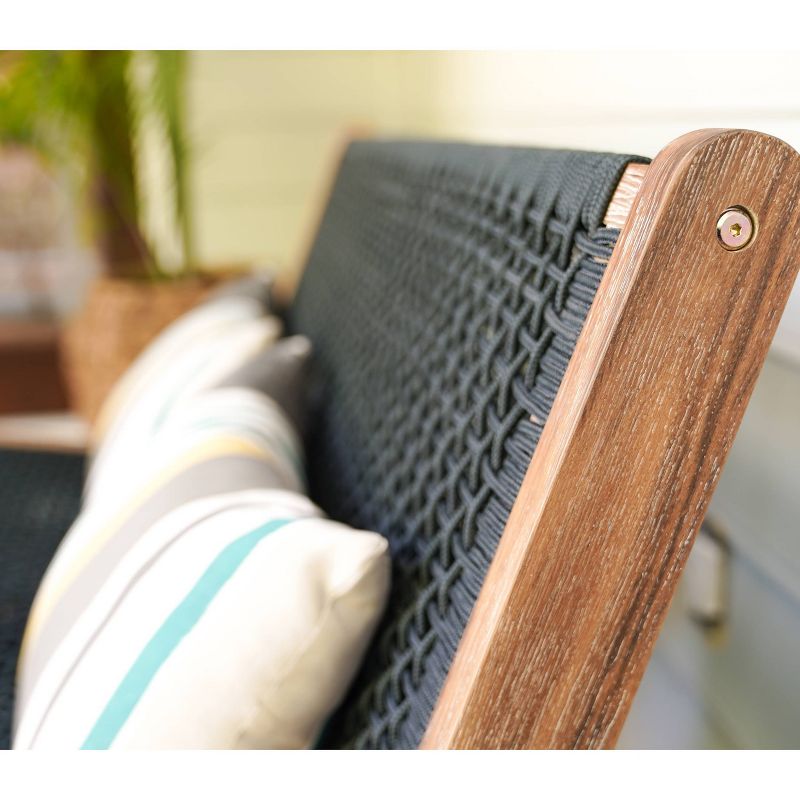 Athens Patio Loveseat Gray - Leisure Made