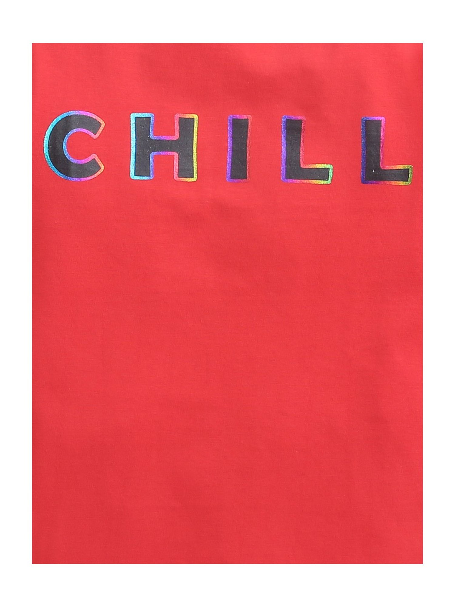 Bumzee Kids Red Graphic Print T-Shirt