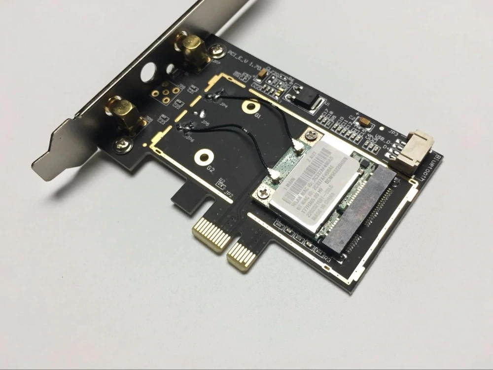 Desktop Broadcom BCM943228HMB 2.4Ghz&5Ghz 802.11abgn BT Bluetooth 4.0 Half MINI PCI-1X Wifi Card
