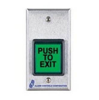 Security Door Controls 422U GREEN SPDT PUSH TO EXIT SWITCH PUSHBUTTON