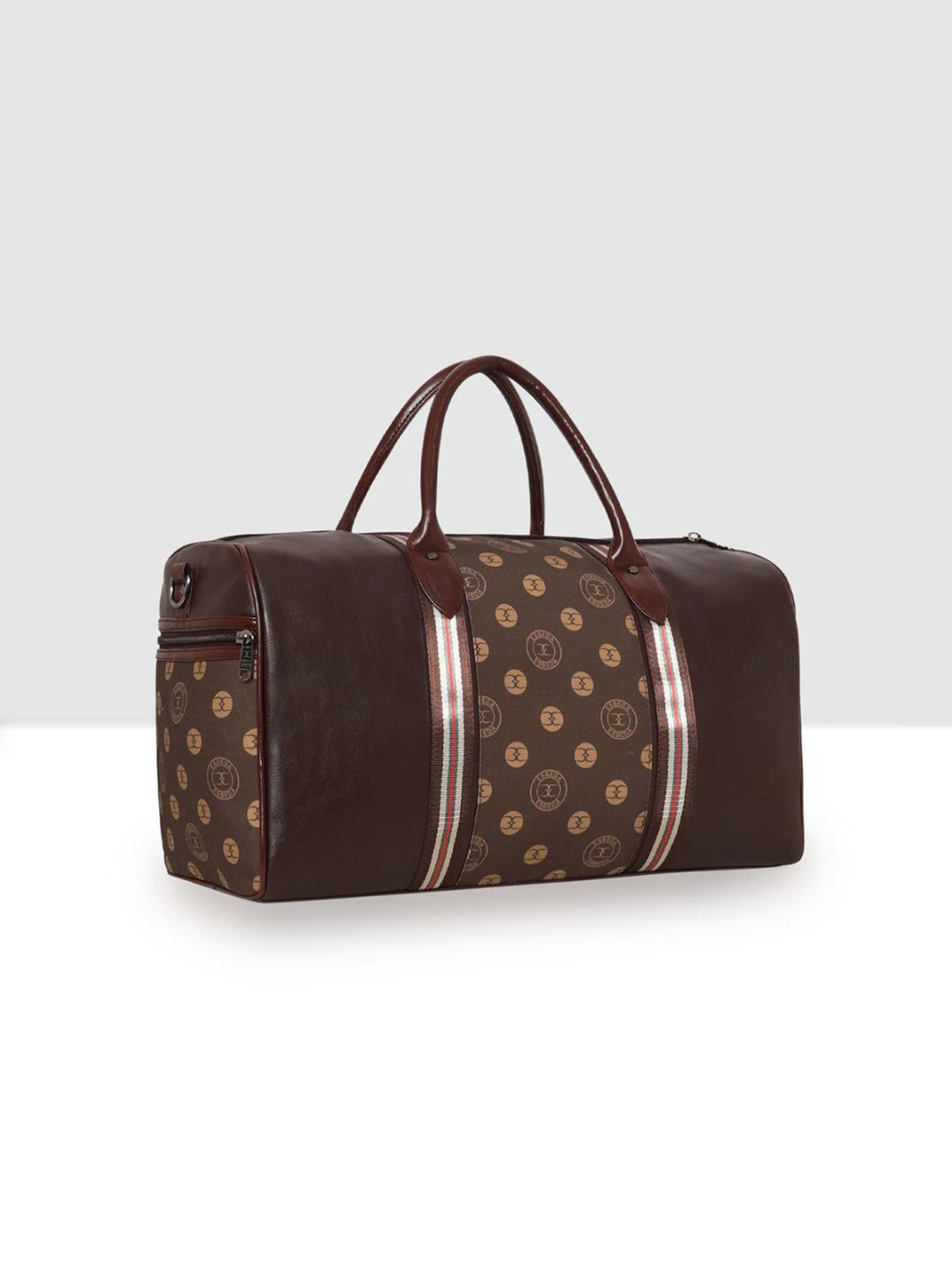 Esbeda Brown Printed Large Duffle Bag - 37 Ltrs