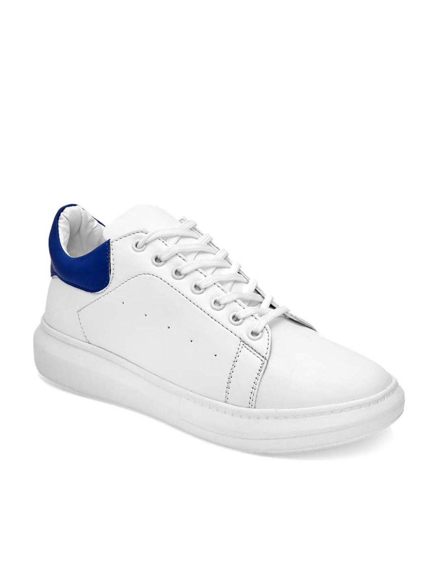 Giorgio Men's Pastel White & Blue Casual Sneakers