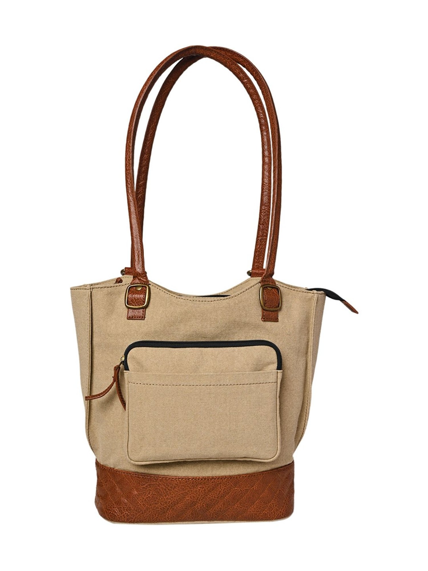 Mona B Beige Convertible Large Tote