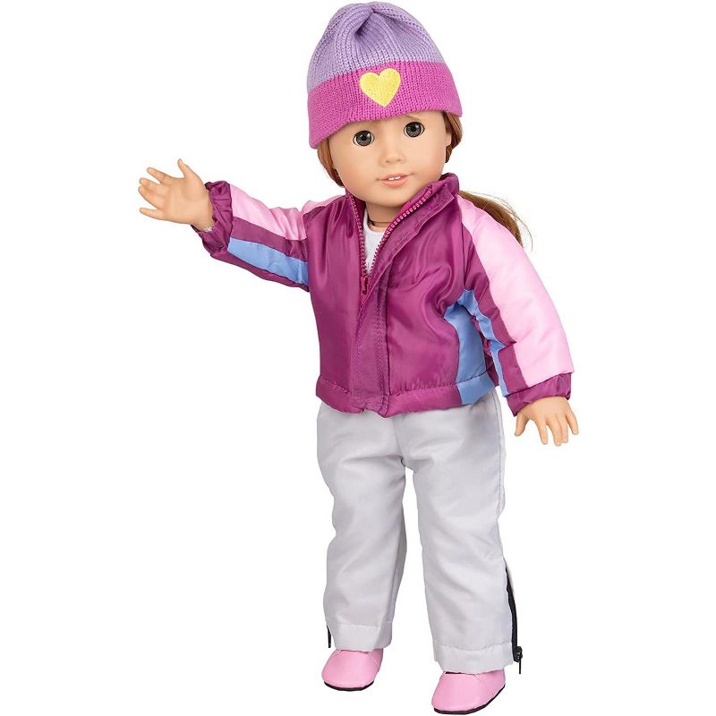 Dress Along Dolly Skiing Winter Outfit for American Girl Doll