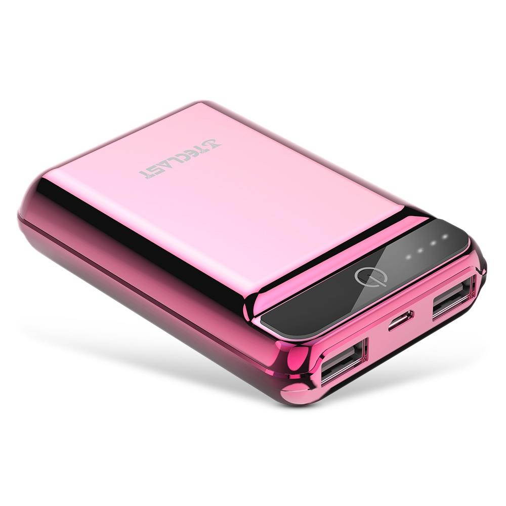 Power Bank 10000mAh High Capacity External Battery Pack Powerbank Cell Phone Battery Backup Charger with Dual Input & Output Compatible iPhone X 8 7 Plus, iPad Tablet & More