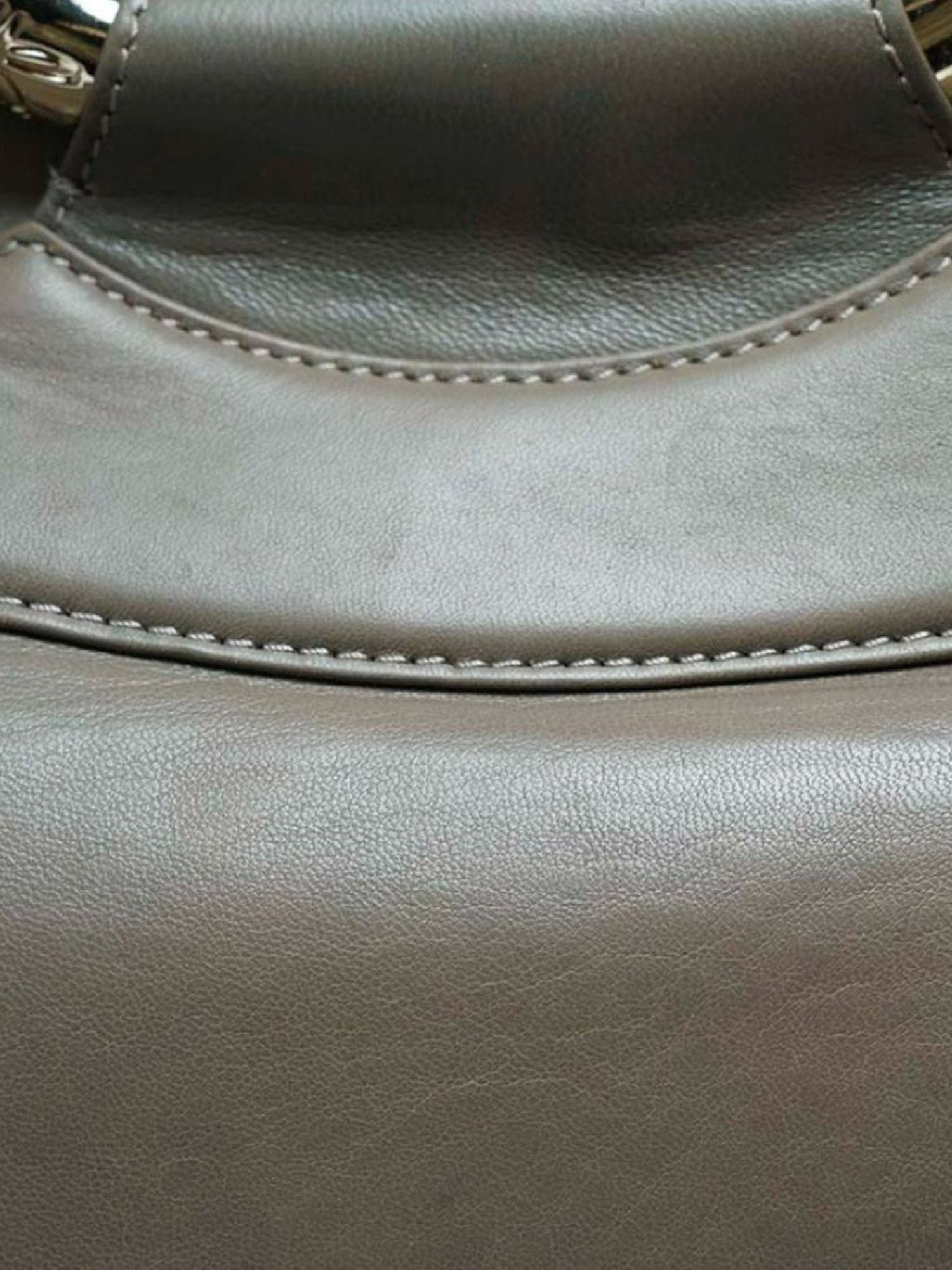 RI2K London DarkOlive Leather Medium Handbag