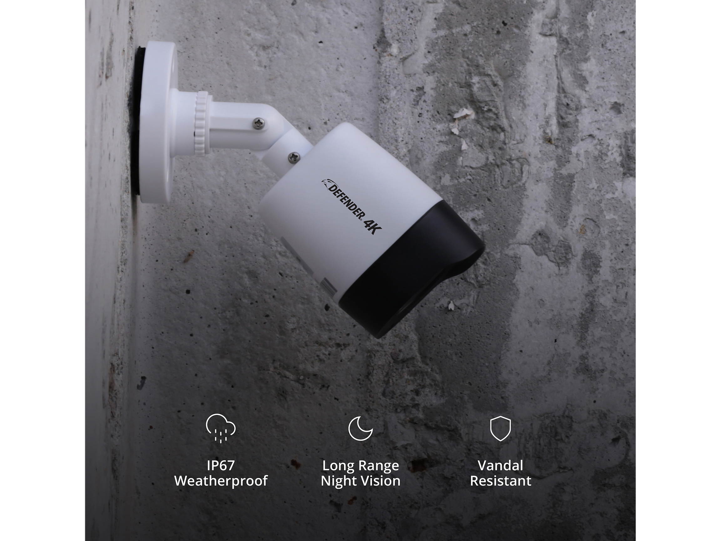 Defender 4K4T16B16 16 Channel Ultra HD 4K (8MP) Wired Security System with 16 Night Vision Cameras