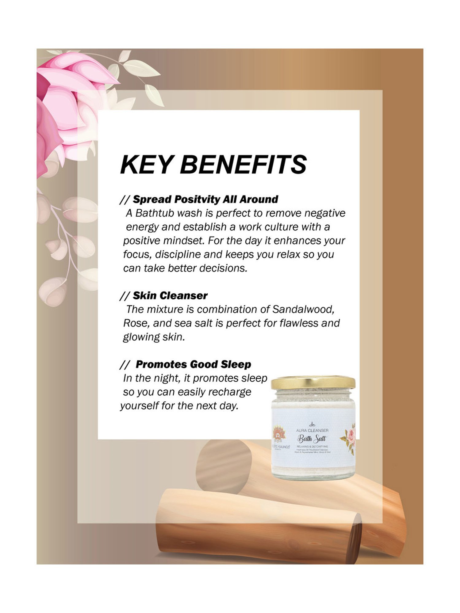 Holistic Healings By Shaveta Bath Salt Aura Cleanser - 200 gm