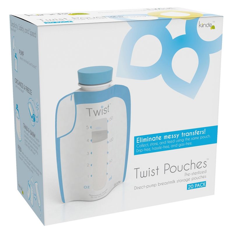 Kiinde 20ct Twist Breast Milk Storage Pouch
