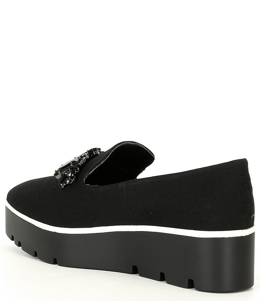 KARL LAGERFELD PARIS Bri Canvas Embellished Detail Loafers