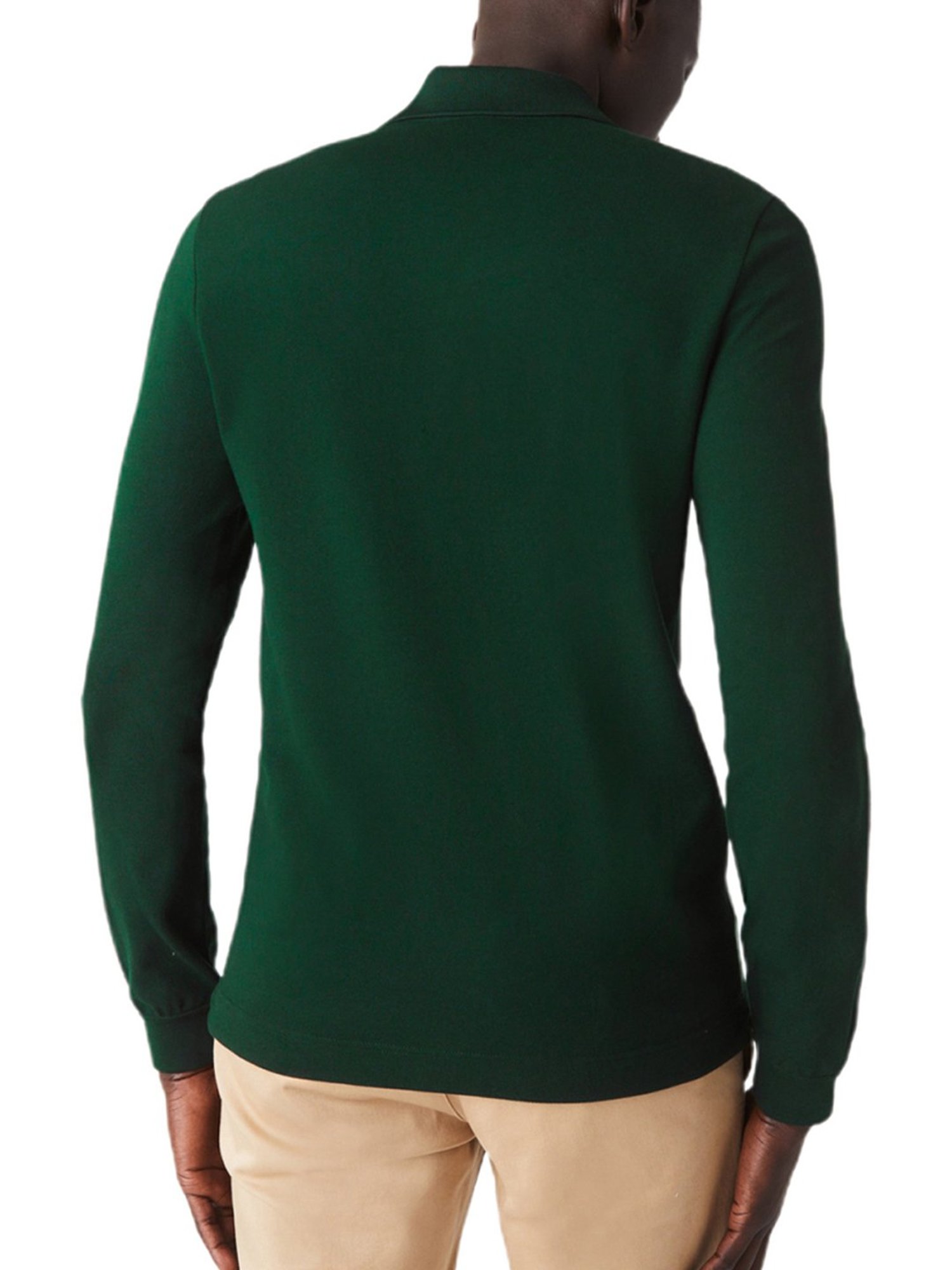 Lacoste Green Cotton Slim Fit Polo T-Shirt