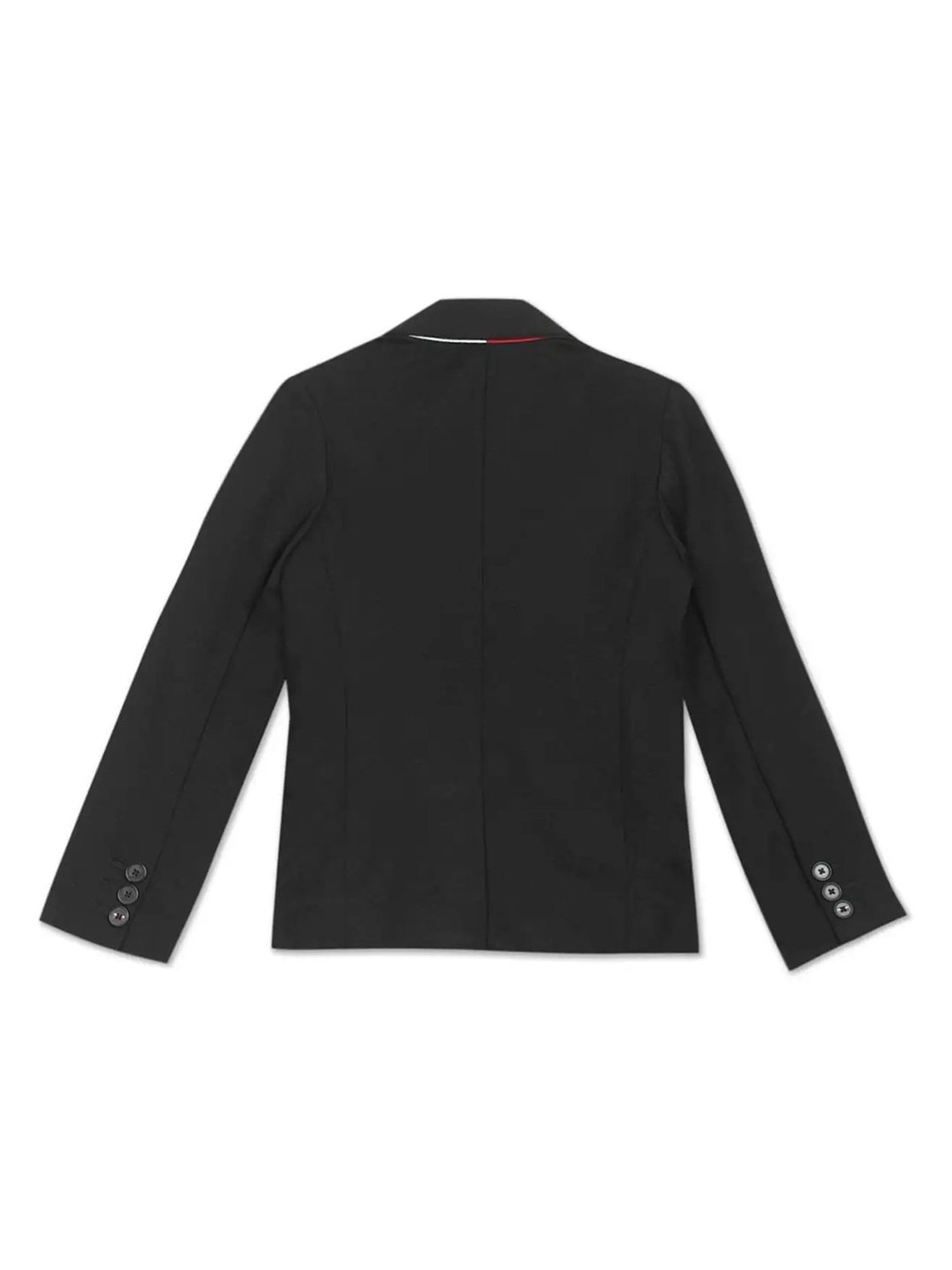 Tommy Hilfiger Kids Black Solid Blazer