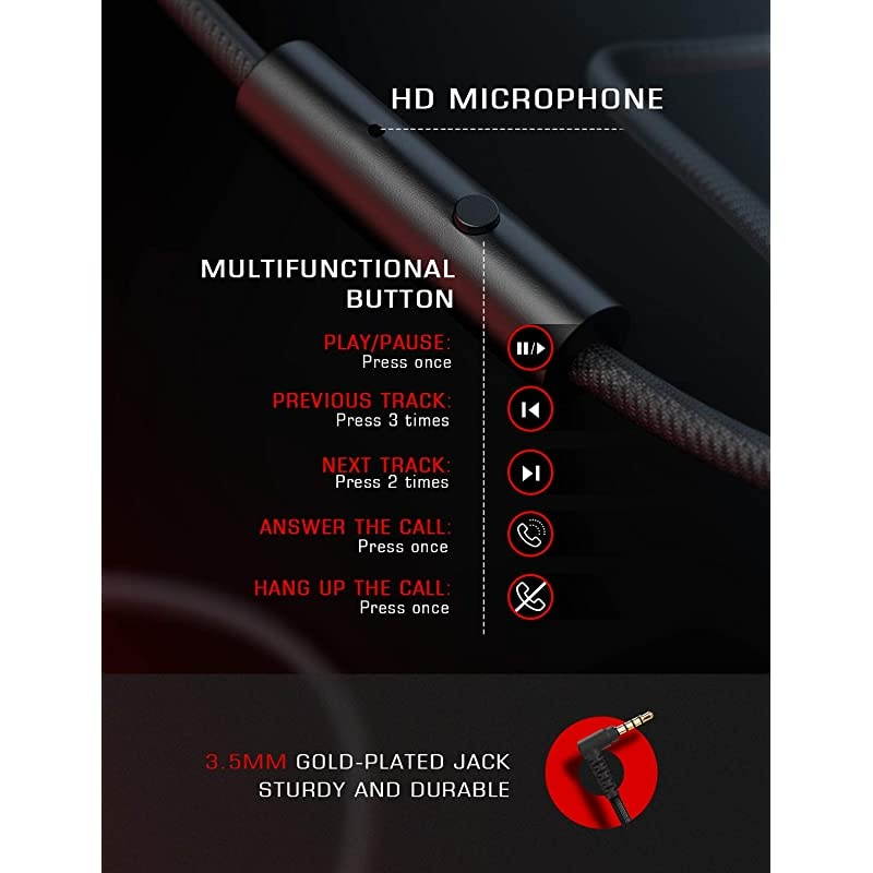 OnEar Headphones with Microphone Lightweight Folding Stereo Bass Headphones with 15M Tangle Free Cord Portable Wired Headphones for Smartphone Tablet Laptop Computer MP34