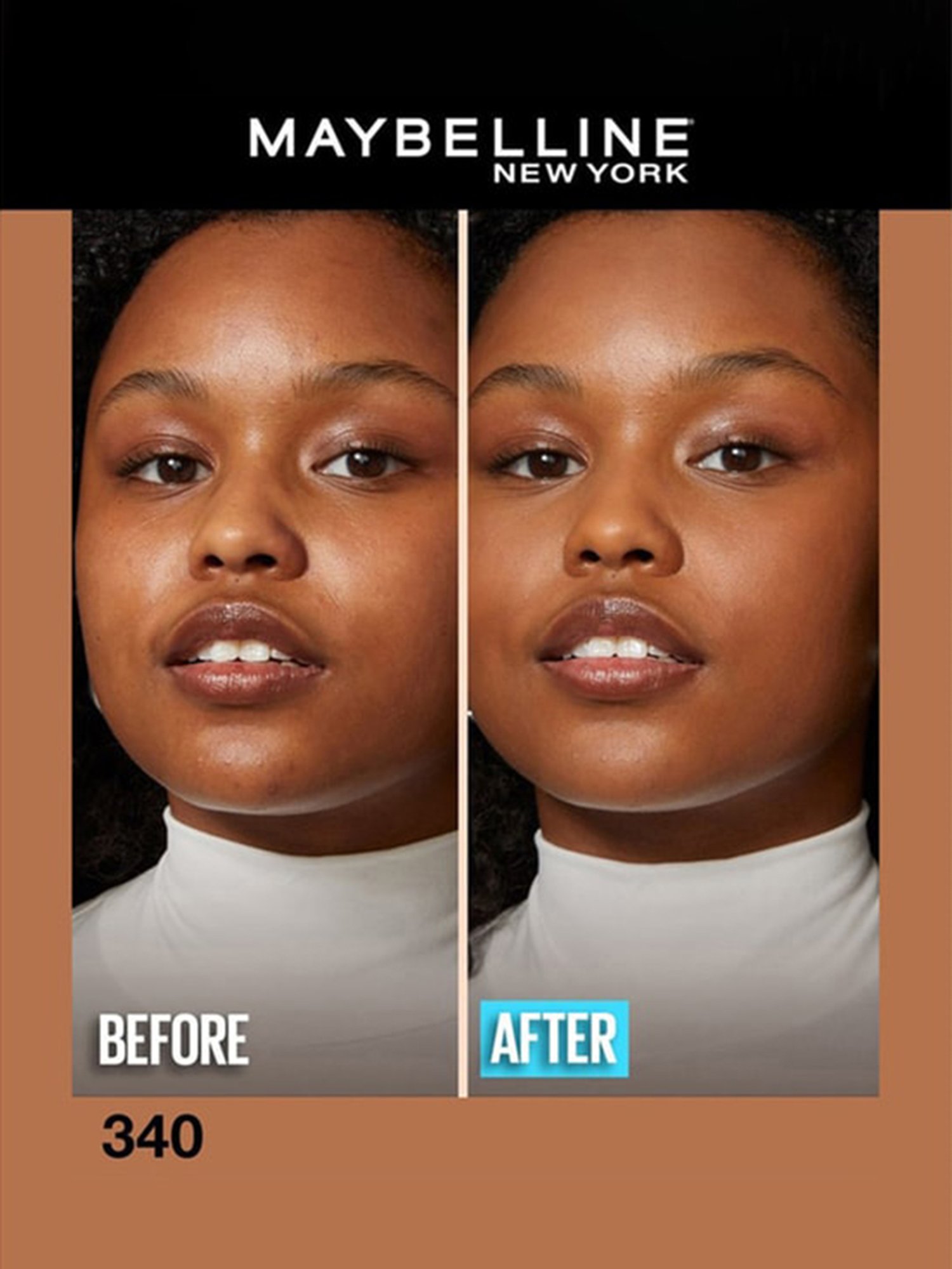 Maybelline New York Fit Me Matte+Poreless Liquid Foundation 340 Cappuccino - 30 ml