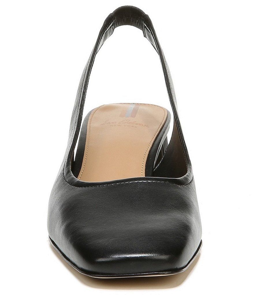 Sam Edelman Toren Leather Sculptural Heel Slingback Pumps