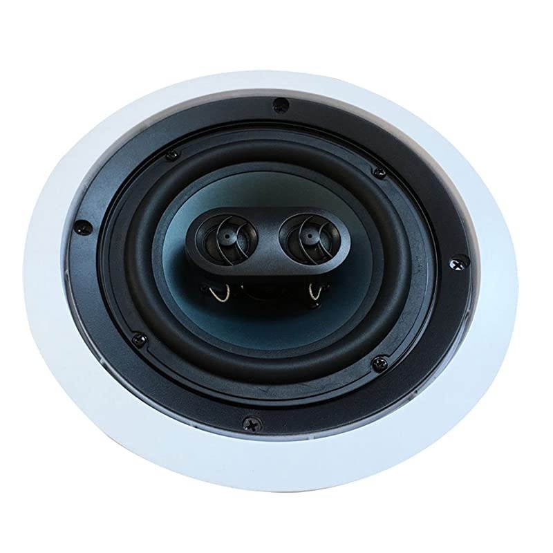 Silver Ticket inWall inCeiling Speaker with Pivoting Tweeter 2 Channel Stereo 65 Inch inCeiling 94 inch Overall Size