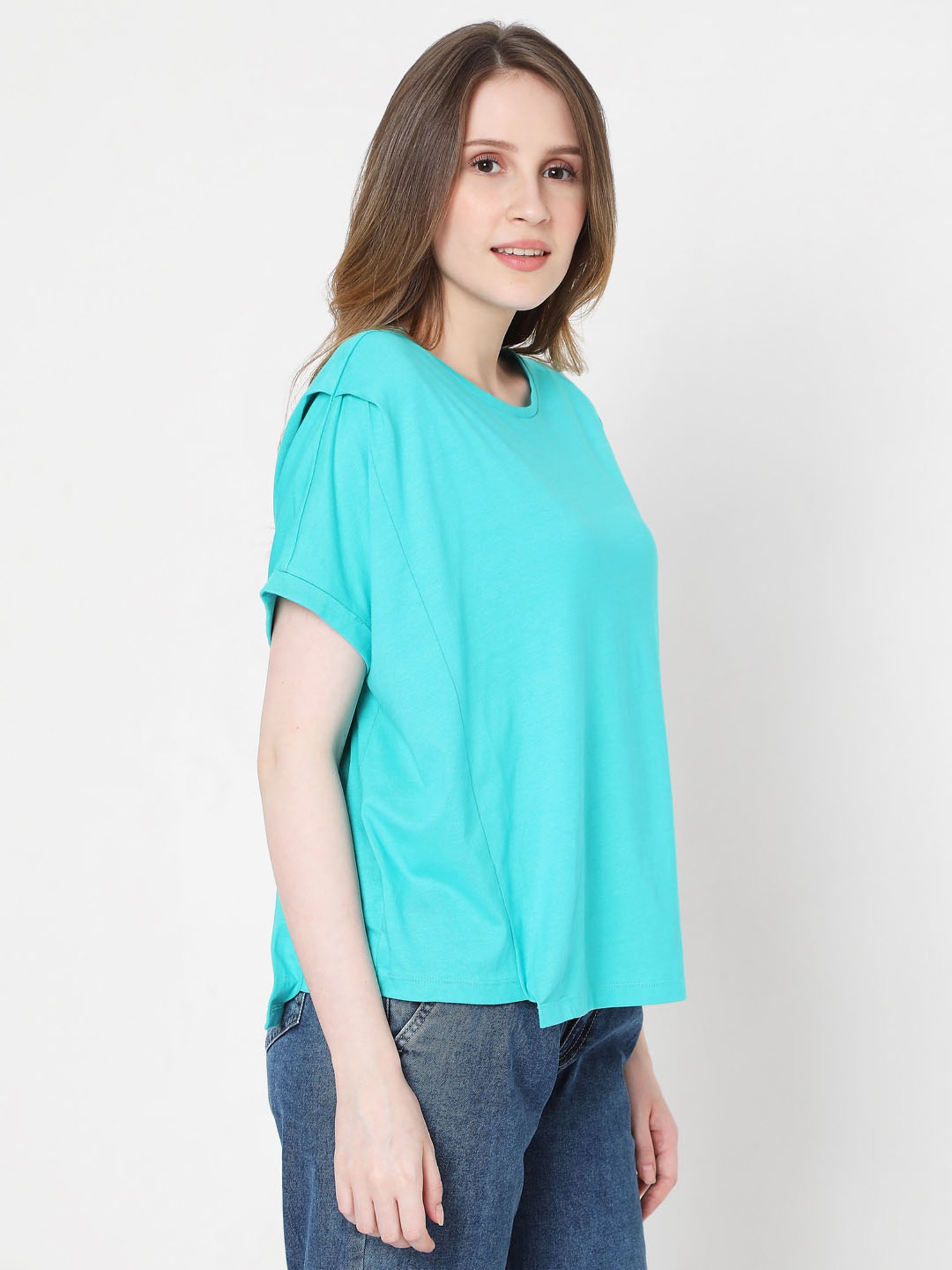 Vero Moda Blue Regular Fit T-Shirt
