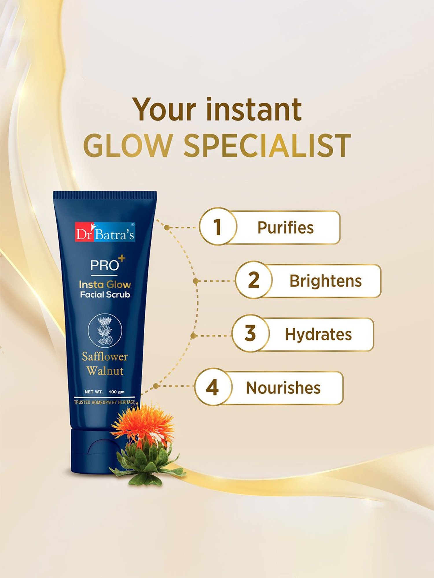 SADHEV The Art Of Ayurveda Ayurvedic Face Scrub - 15 gm