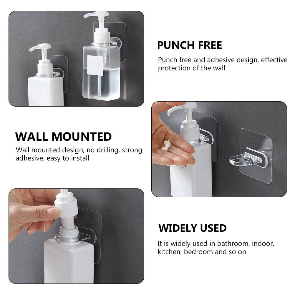 10pcs Storage Holder Creative Wall Shelf Storage Rack Bathroom Rack Organizer Rack Sticky Hook Rack for Room Home  Kitchen