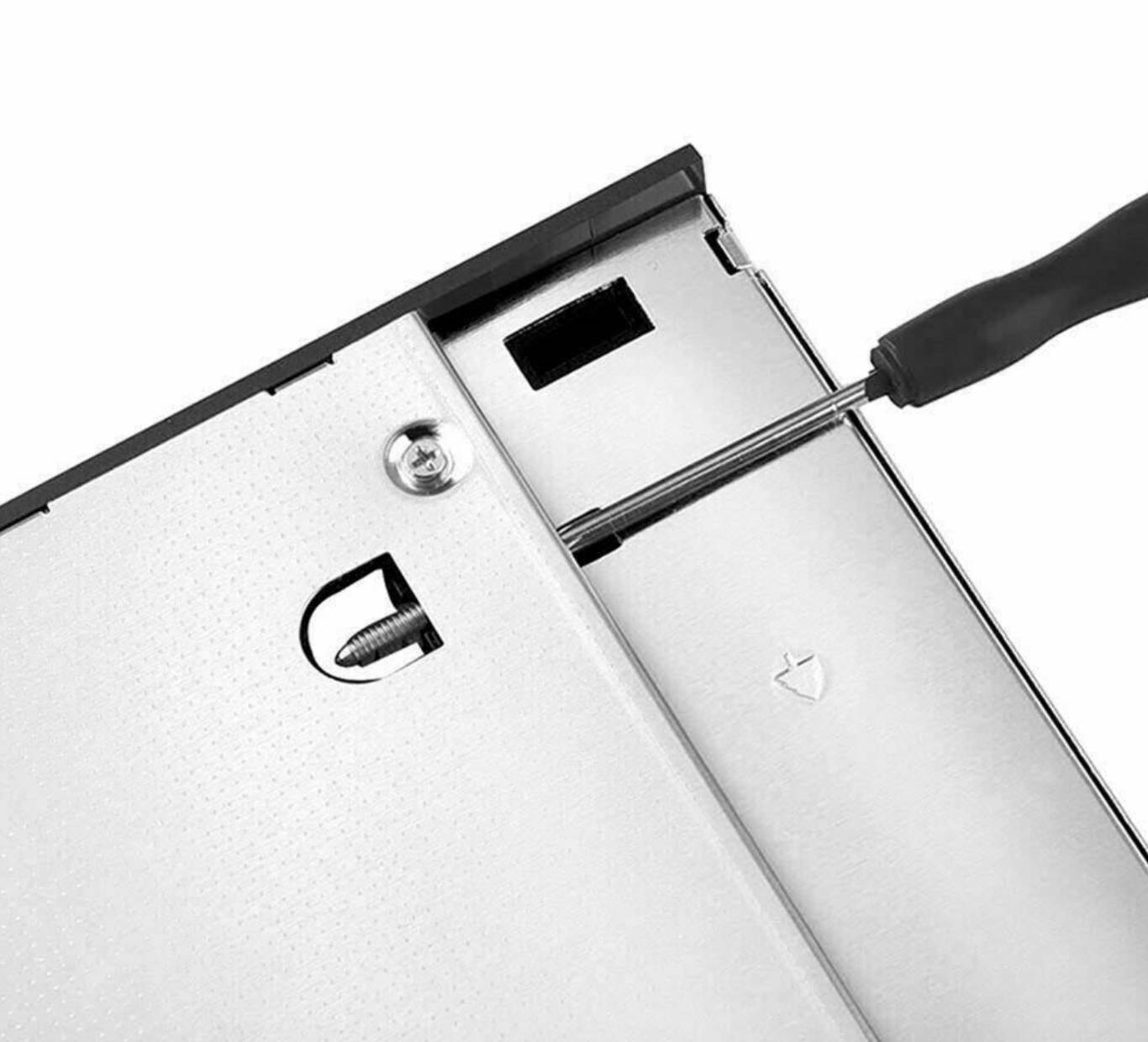 HDD Universal CD/DVD Caddy 12.7mm SATA to SATA Hard Drive Adapter For Laptop