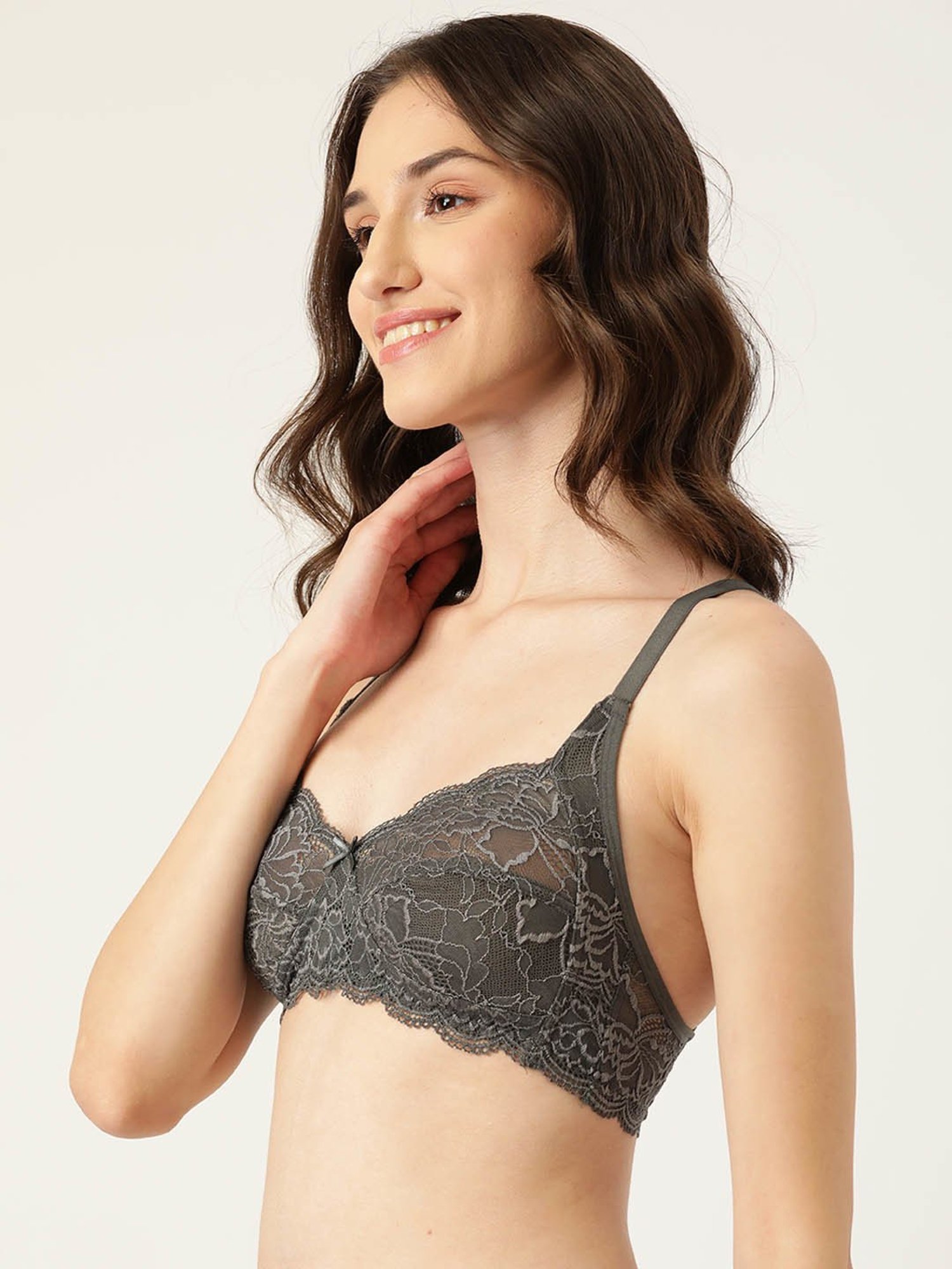 Leading Lady Grey Non-Padded T-Shirt Bra