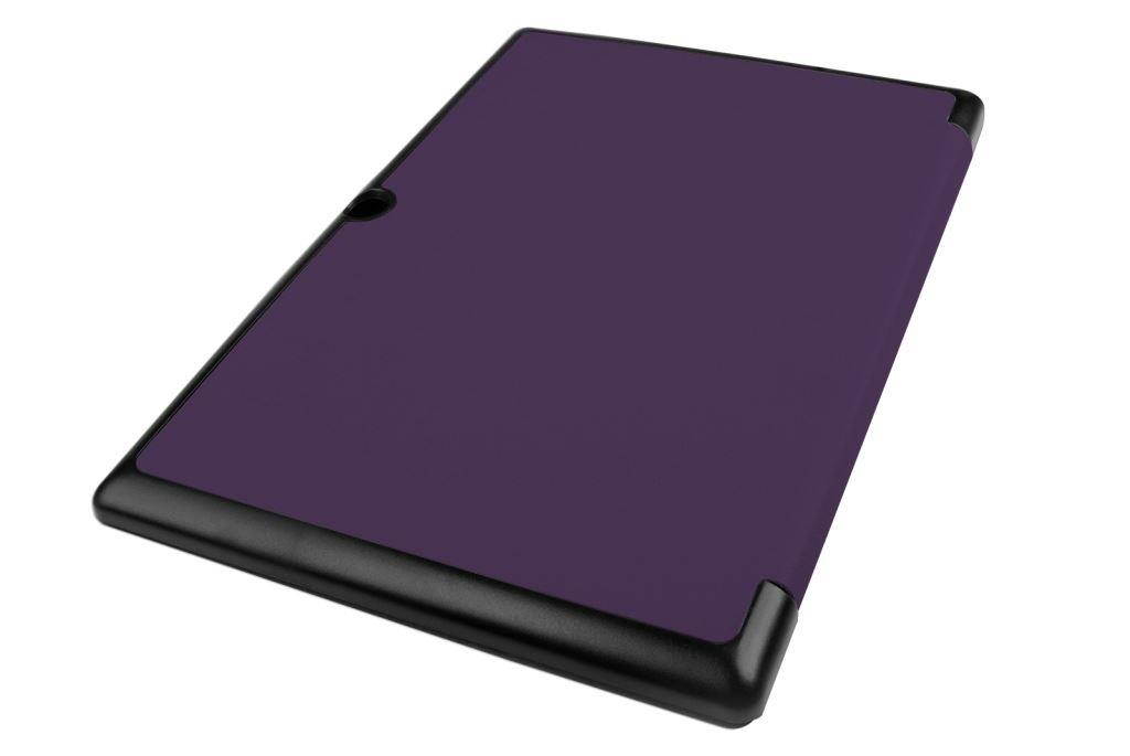 Hellfire Trading Slim Compact PU Magnetic Leather Case for Lenovo Tab 10 A3-A30 - Purple
