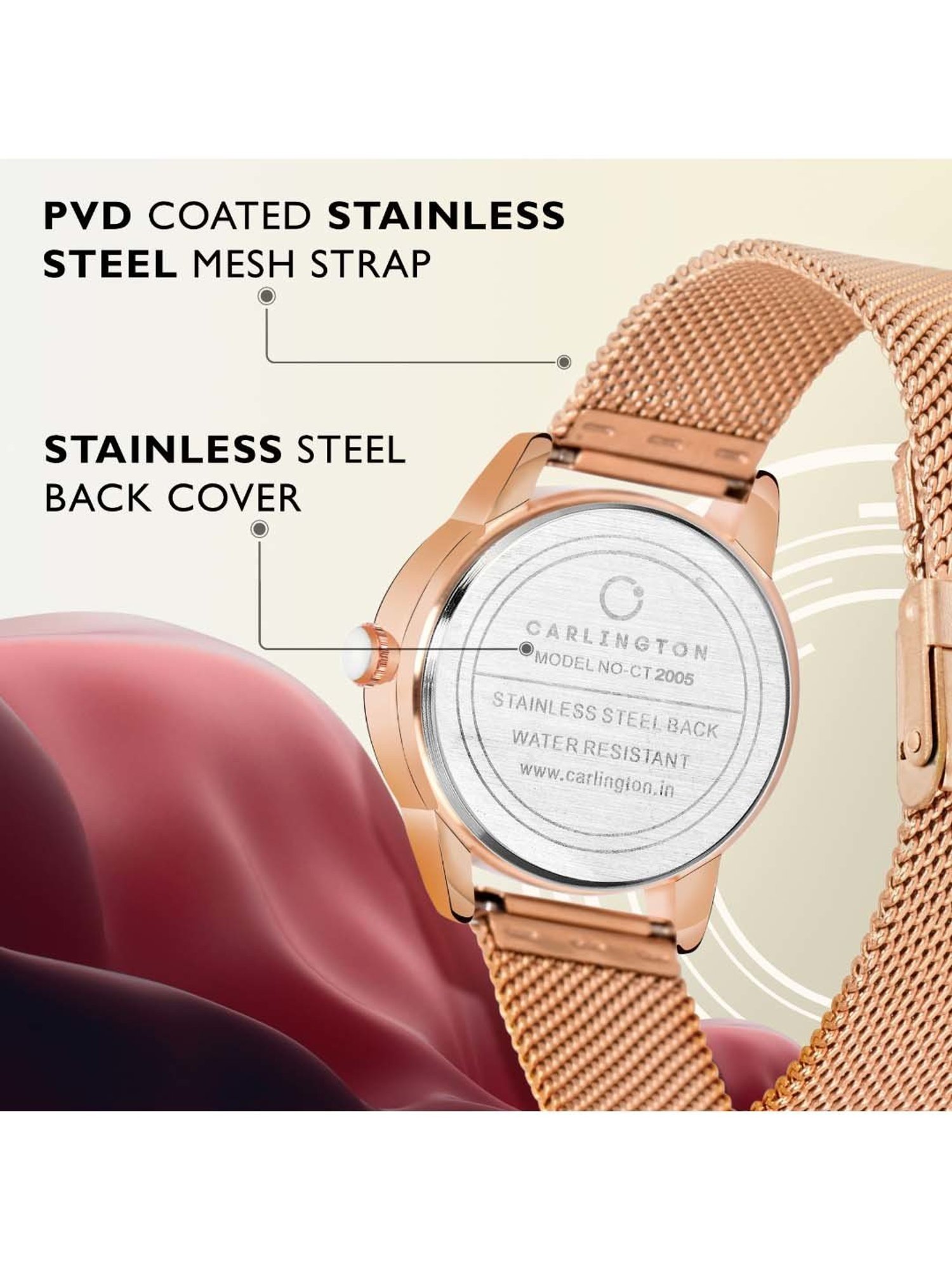 CARLINGTON CT 2005 Analog Watch for Women