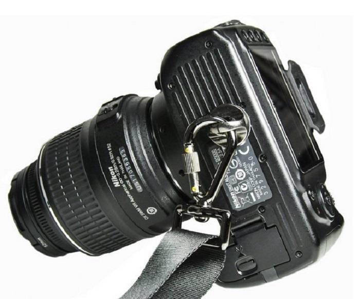 Quick Release Trigger Snap Hook Ring Carabiner w/ Screw Lock for Canon Nikon Sony Panasonic DSLR SLR EVIL