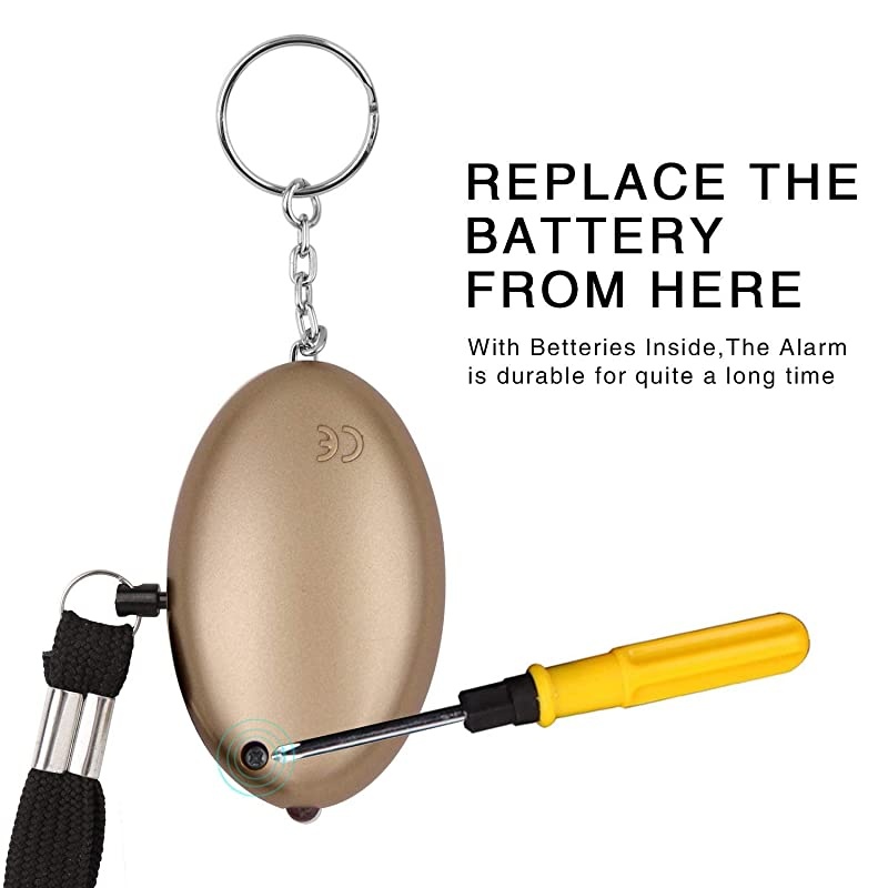 Safe Sound Personal Alarm 5 Pack 140DB Personal Security Alarm Keychain with LED Lights Emergency Safety Alarm for Women Men Children Elderly